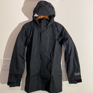 MOUNTAIN HARDWEAR MENS S Small full zip hooded JACKET Dry Q EVAP